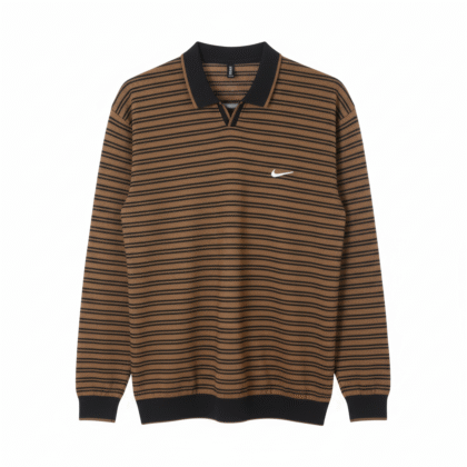 Johny Collar Old Money Horizontal Striped Shirt